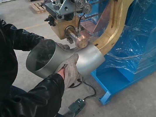 50KVA Seam Welding Equipment Duct Seam Welding Machine Sudut Las 45 90 15 60