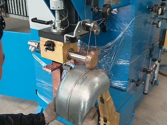 50KVA Seam Welding Equipment Duct Seam Welding Machine Sudut Las 45 90 15 60