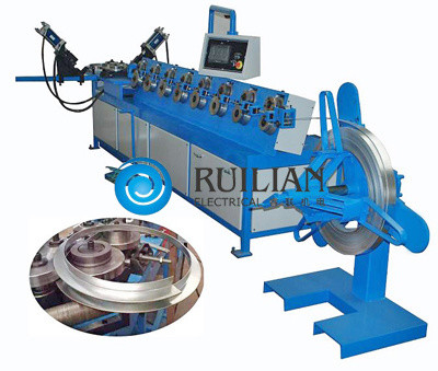 Mesin Pembentuk Flange Baja Lembaran Galvanis 25KVA Spiral Duct Machine
