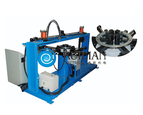 Memproses OD 100mm-600mm Air Duct Flange Punching Machine 10KVA