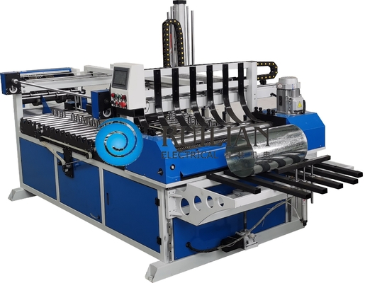 Rentang Lingkaran OD 250-1000mm Duct Rolling Machine Plate Bar Bending