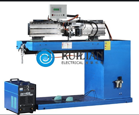 Lapping 0.4mm Longitudinal Side Seam Welding Machine Manufaktur Peralatan Rumah Tangga
