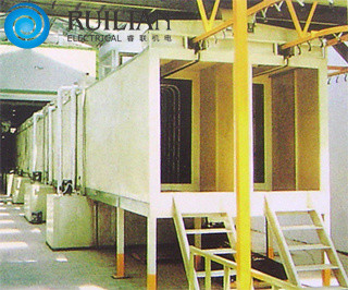 Pallet Chain Floor Type Tunnel Oven Jalur Tungku Terowongan Suhu Tinggi 60KW 100KW