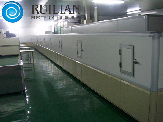 Quartz Wool Spray Painting Equipments Pallet Chain Tunnel Type Automatic Oven