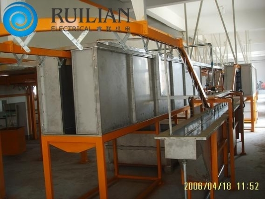Peralatan Lukisan Semprot 120KW Suspensi Menyampaikan Lini Produksi Pencelupan Dan Pengeringan