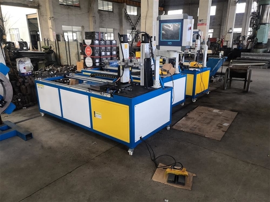 650 Rpm / Min Air Duct Angle Iron Flange Welding Machine 20KVA